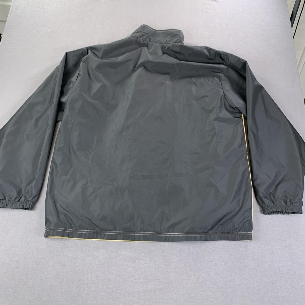Russell Athletic Jacket Mens XL Tan Black Colorblock Full Zip Windbreaker Track - Picture 8 of 15
